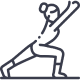 Group 4 Line drawing of person in yoga pose.